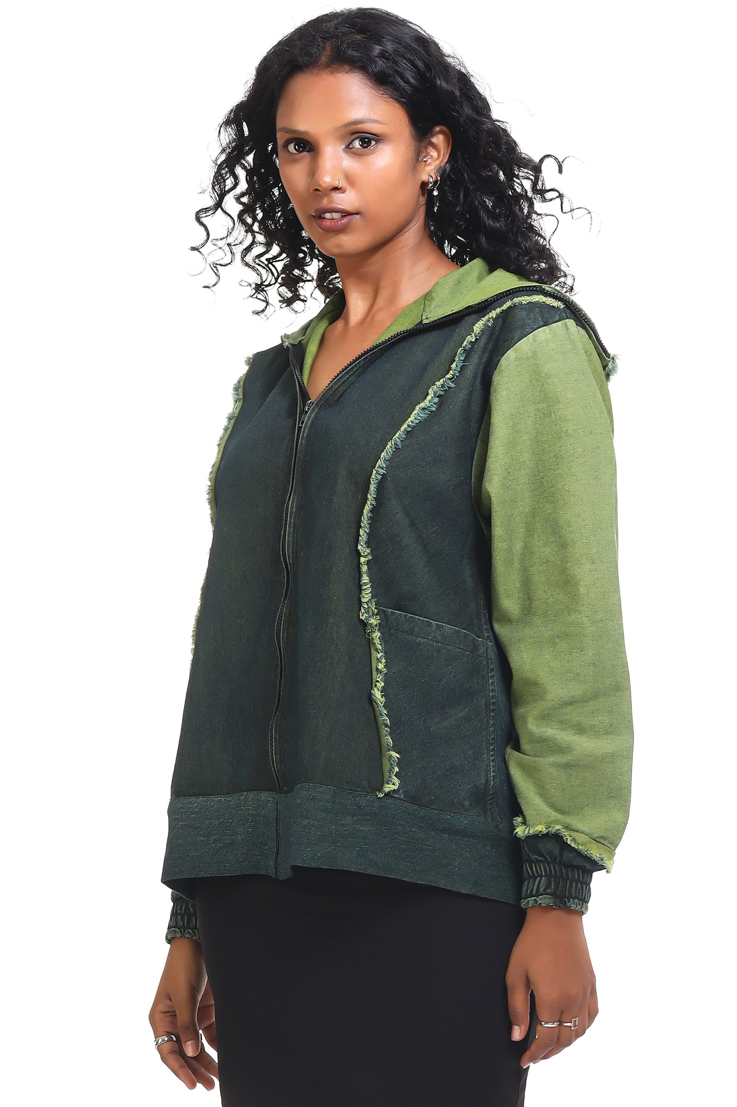 Oversized jacket | Streetwear jackets | unisex streetwear | relaxed fit jackets | unisex apparel  | indian streetwear | kokobongo | kokobongo jacket | green oversized jacket  | acid washed jacket | stone wash | stone washed jacket | freayed jacket | rugged jacket | green jacket | outwear jacket | relaxed fit jackets | fashion for all | raw edges jacket | raw edges jacket | jacket with pocket | fashionable jacket | utility jacket | winter jacket | winter fashion |