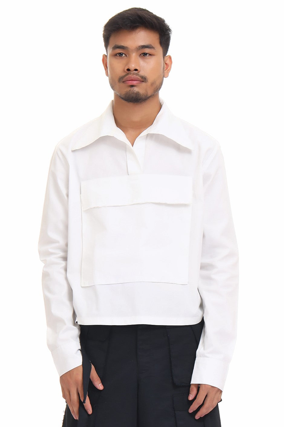 Oversized shirt | Streetwear shirt | unisex streetwear | white  shirt | summer shirt | outwear shirt | relaxed fit shirt | unisex apparel | indian streetwear | baggy shirt | kokobongo | kokobongo shirt | pinterest fashion | casual shirt | handmade | international fashion | indian shirt | comfortable shirt | androgynous shirt | casual shirt | baggy shirt | kangaroo shirt | front pocket shirt | shirt with front pocket | collar shirt | classic shirt | classic white shirt |  