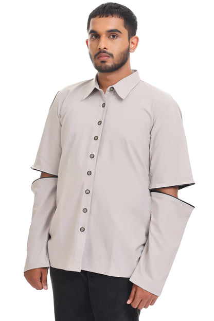 SNAP ON SLEEVES SHIRT