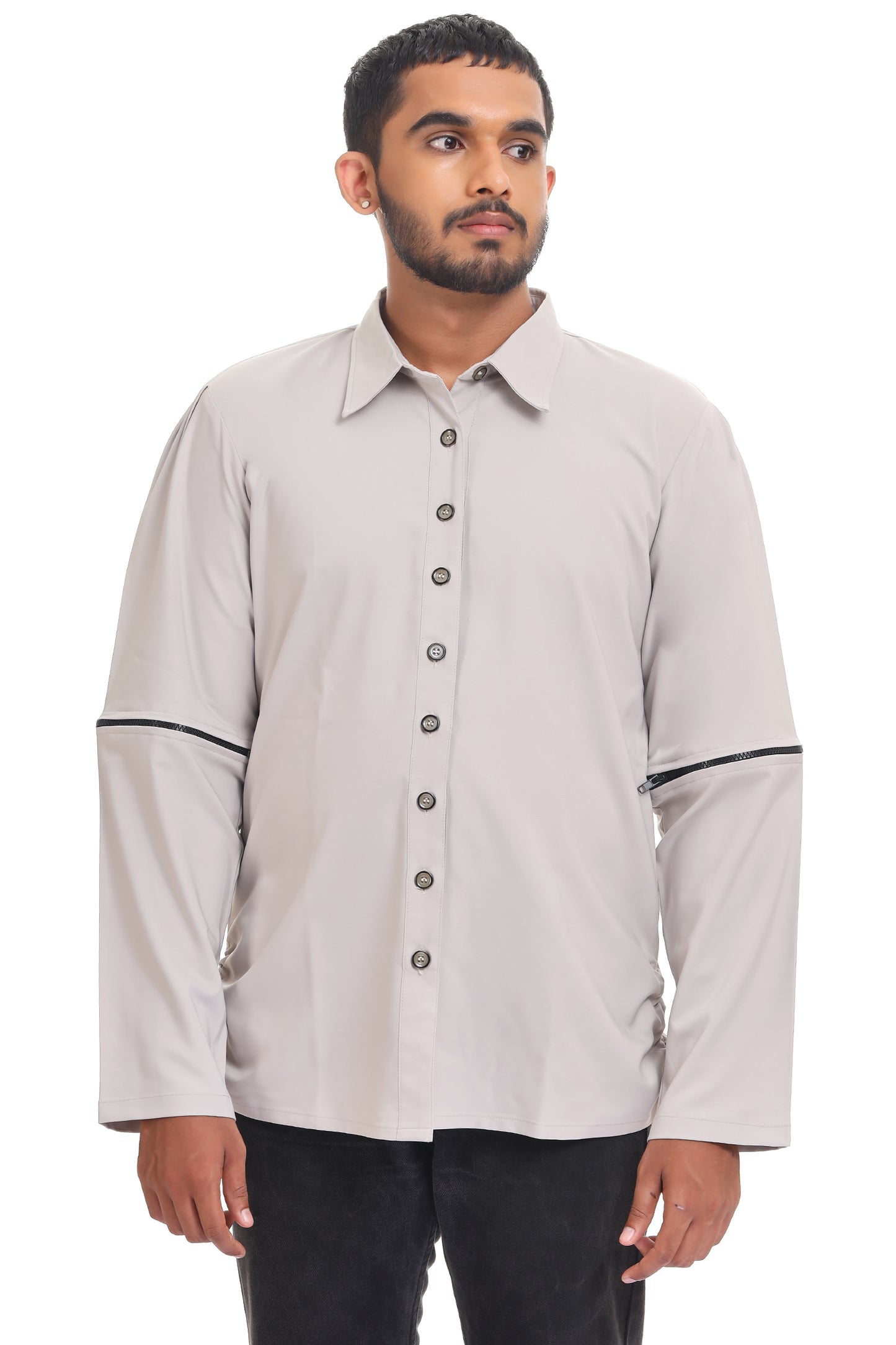 SNAP ON SLEEVES SHIRT